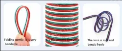LED light connecting cable 26AWG*6 and (7/0.16TS)