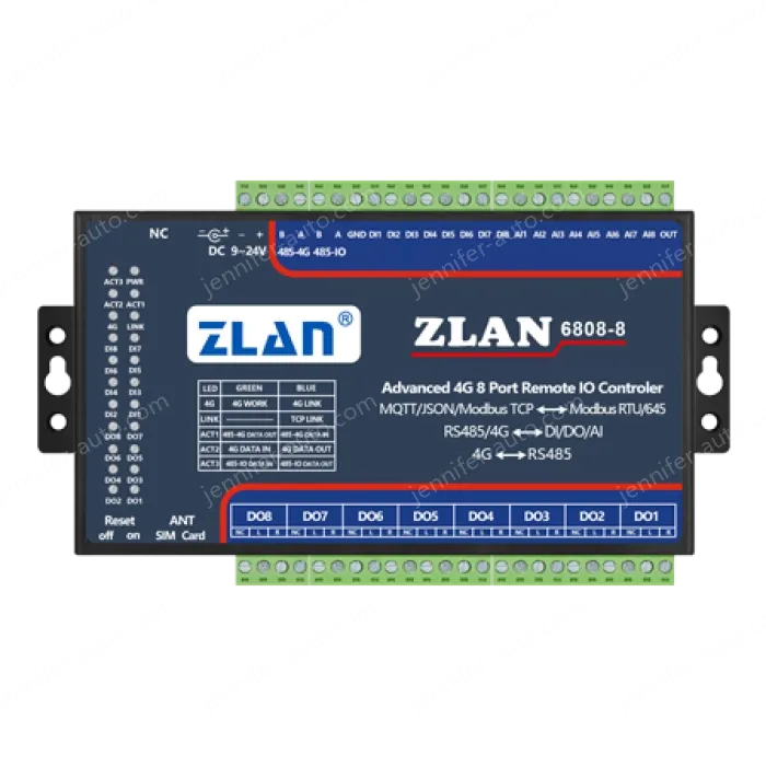 8-channel DI/DO/AI remote IO controller