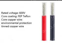 Teflon Wire Cable 16AWG Red 19 cores