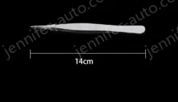 Stainless steel tweezers Straight tip (thick) 14cm