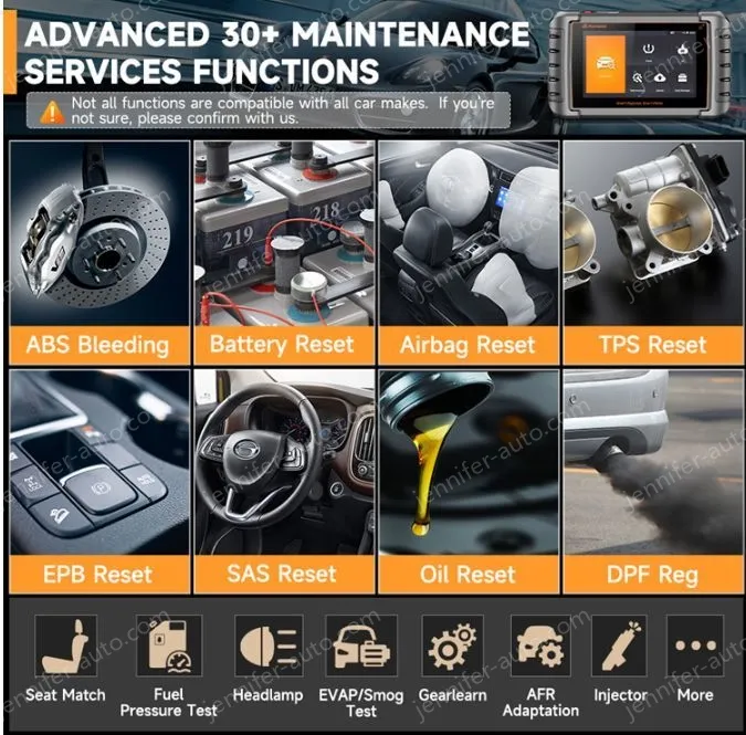 FOXWELL NT809TS OBD2 Automotive Full System Diagnostic Bidirectional Test TPMS Learn
