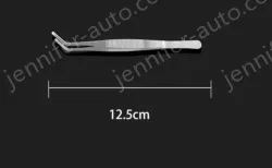 Stainless steel tweezers Curved round head (thick) 12.5cm