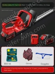 Brushless high-efficiency double-edged 10-cell 4.0Ah one battery and one charge