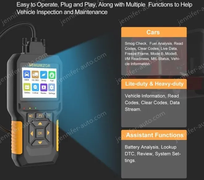 NexzCheck 601 Automotive and Truck OBD Reading Card