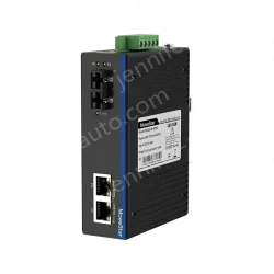 1 Port 100M F(x) + 2 Ports 10/100M T(x) Din Rail Industrial media converter