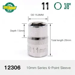 CALC-11mm-10mm series 3/8-12306