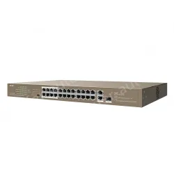 24FE+2GE/1SFP Rackmount Switch With 24-Port PoE