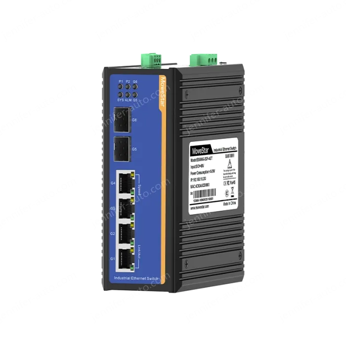 [Gigabit 2 Optical 4 Electrical] Ring Network Management Industrial Switch
