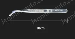 Stainless steel tweezers Curved round head (304 models) 18cm