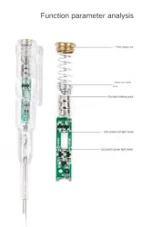 DAVD L1 non-contact measuring pen indicator light dual detection range