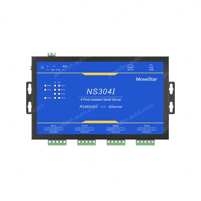 4 Ports RS485/422 Serial to 100M Ethernet Opto-isolated Server