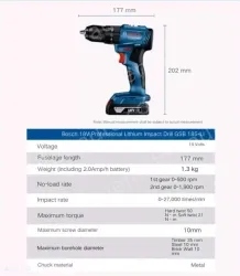 GSB 185-LI single electric +33 pcs