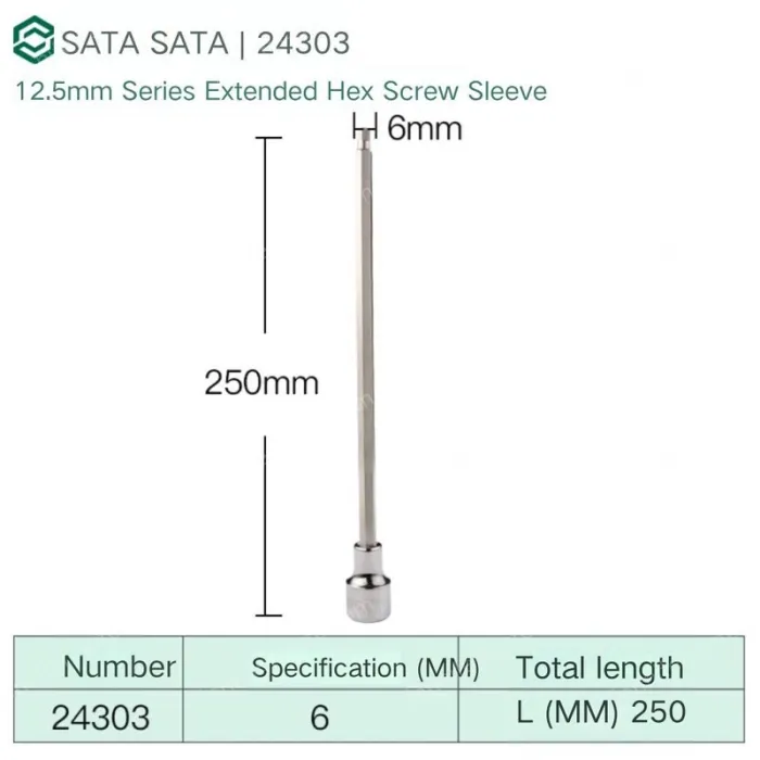 Dafei 6mm with a total length of 250mm-24303