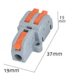 Quick terminal blocks-6 square one in and two out