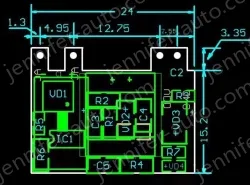 Small, safe isolated, regulated power supply switching power supply module 5V 1A Vertical pins