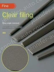 Fine-toothed square file 12 inches with a total length of 430mm