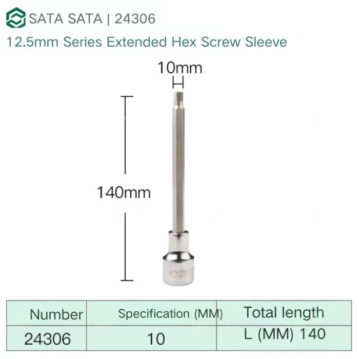 Dafei 10mm with a total length of 140mm-24306