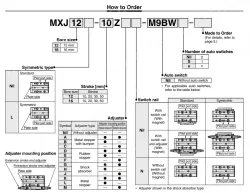 Air Slide Table MXJ Series MXJ16-50ZN