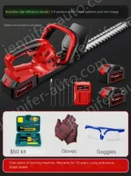 Brushless high-efficiency double-edged 10-cell 4.0Ah two batteries and one charge