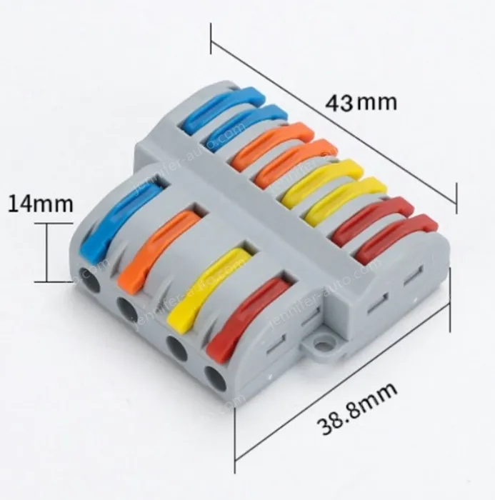 Quick terminal blocks-SPL-84 four in and eight out