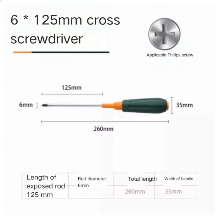 Phillips screwdriver 6*125