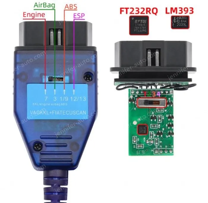 VagKKL Fiat Ecuscan and ft232RQ ABS engine transmission EPS switch