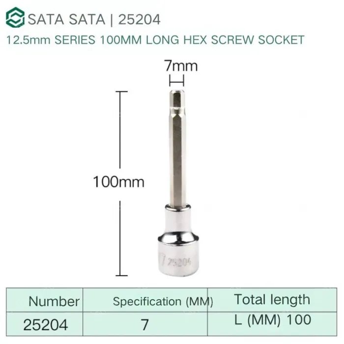 Dafei 7mm with a total length of 100mm-25204