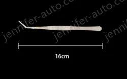 Stainless steel tweezers Curved tip (thick) 16cm