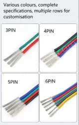 LED light connecting cable 26AWG*6 and (7/0.12TS)