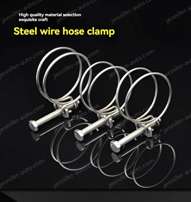 Double steel wire hose clamp 201 material 43-48*2 [wire diameter]
