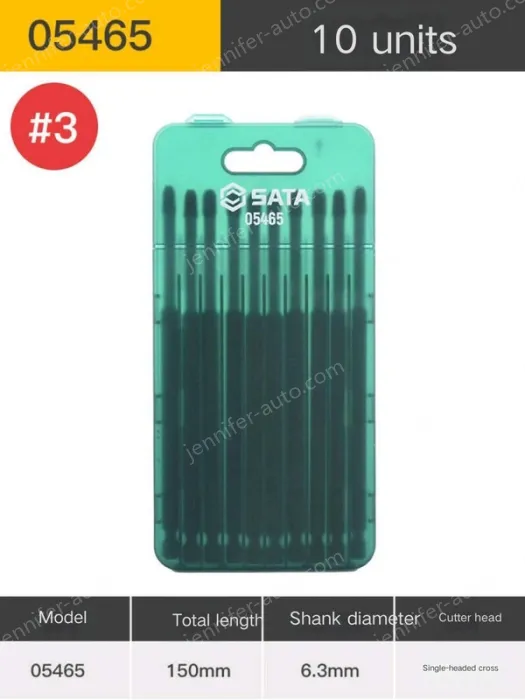 10Pcs single head cross #3 with a total length of 150mm-05465