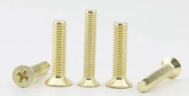 Golden Flat Head Screws M3*105