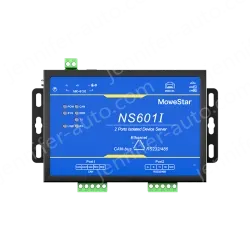 1 Port CAN-bus + 1*RS232/485 To Ethernet Opto-isolated Wall-mounted Ethernet CAN-bus Server