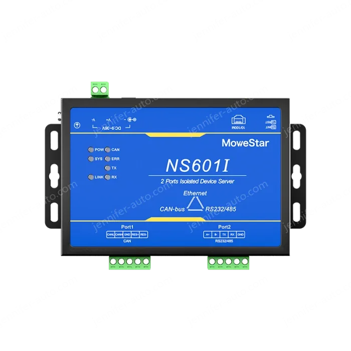 1 Port CAN-bus + 1*RS232/485 To Ethernet Opto-isolated Wall-mounted Ethernet CAN-bus Server