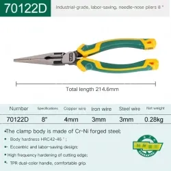 70122D/8 inch needle-nose pliers labor-saving type