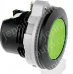 Blue frosted button, plastic black border, screw wiring