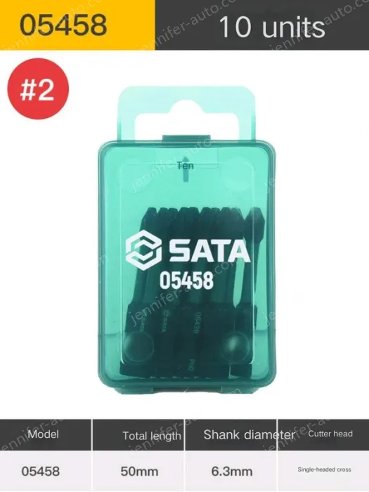 10Pcs single head cross #2 total length 50mm-05458