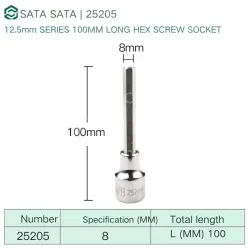 Dafei 8mm with a total length of 100mm-25205