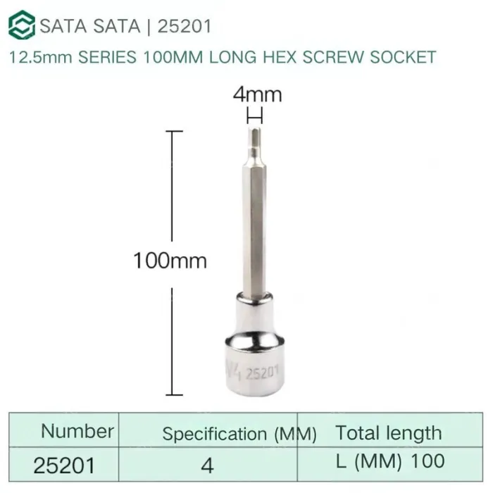 Dafei 4mm with a total length of 100mm-25201
