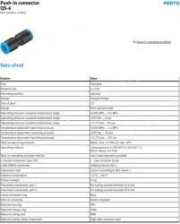 Push-in fittings QS-6(FESTO)