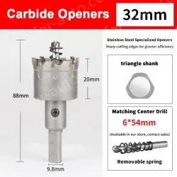Stainless steel special hole opener 32mm