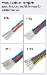 LED light connecting cable 16AWG*4 and (26/0.254TS)