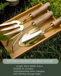 Cocoa Tea Gold High-value gardening three-piece set
