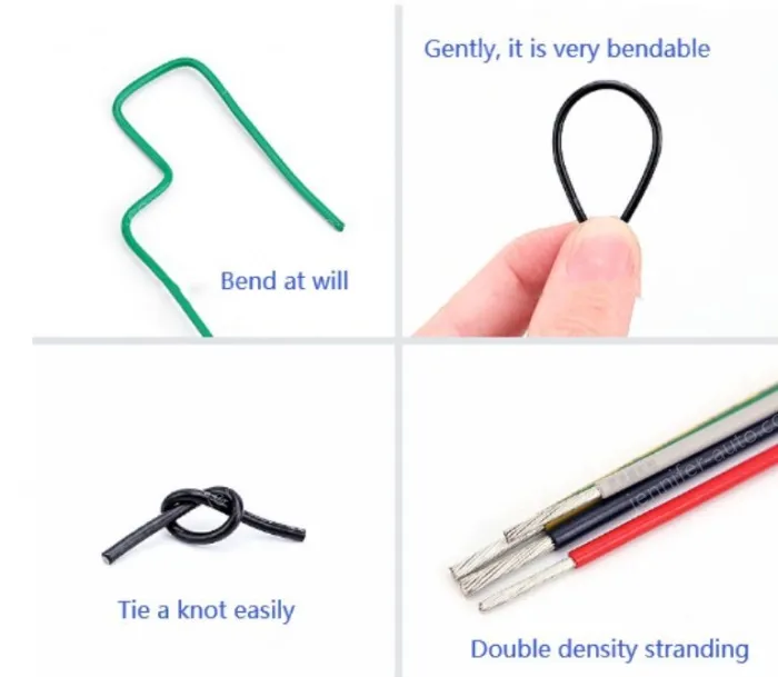 Teflon Wire Cable 8AWG Red 165 cores