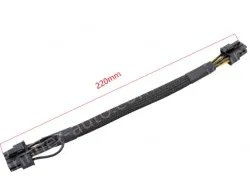 6PIN to 8PIN Server Power Cable Graphics Card Cable Mesh Sleeve Protection 52cm