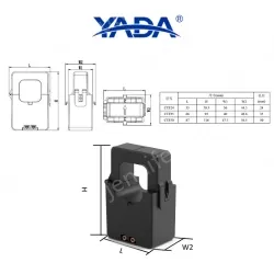 CTF24-250A/5A miniature open current transformer snap-on transformer for retrofitting