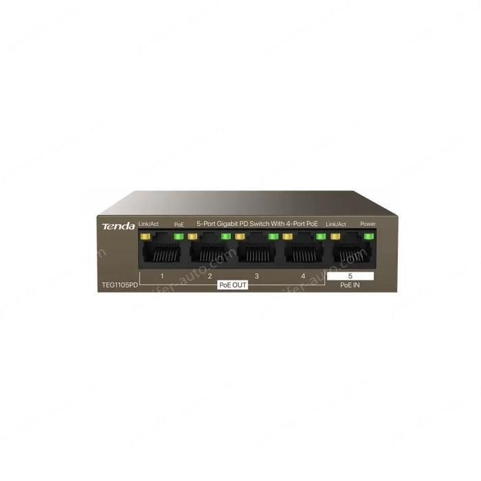 5-Port Gigabit PD Switch With 4-Port PoE