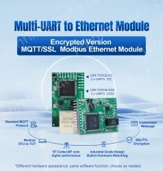 Dual-serial/triple-serial Ethernet module