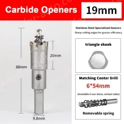 Stainless steel special hole opener 19mm