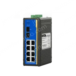 2 Ports Gigabit SFP + 8 Ports Gigabit RJ45 Din-Rail Unmanaged Industrial Ethernet Switch